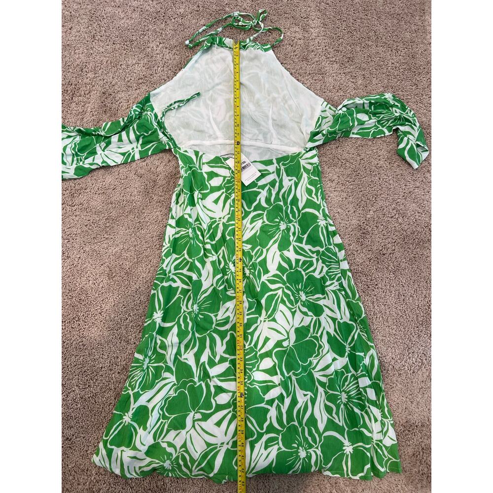 Revolve Faithfull the Brand Taormina Midi Dress El Marsa Floral Print Halter Med - Picture 12 of 12